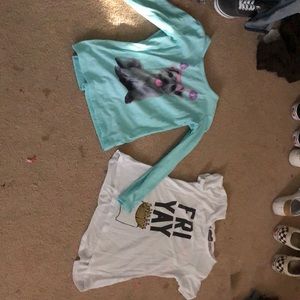 2 cute graphic shirts